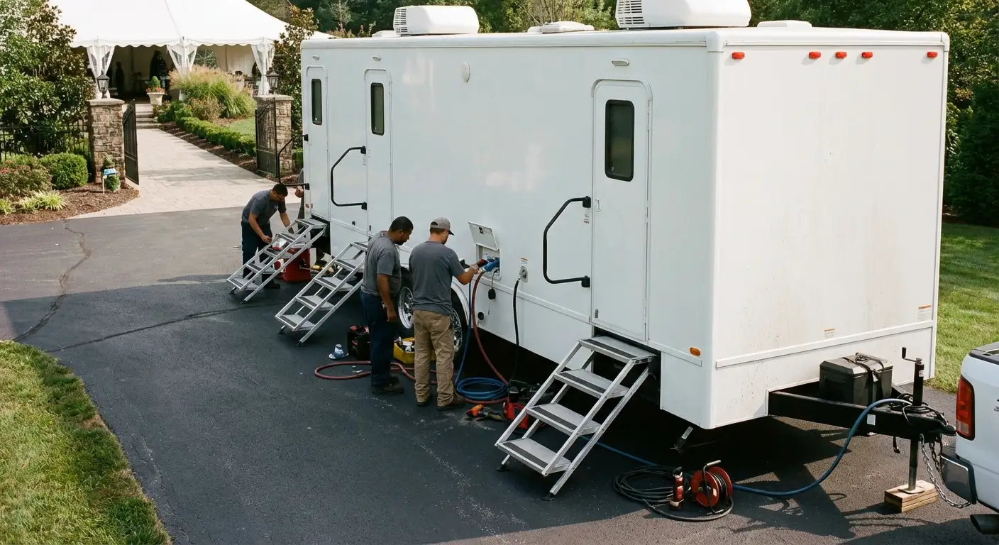Luxury Restroom Trailer in Little Rock, AR