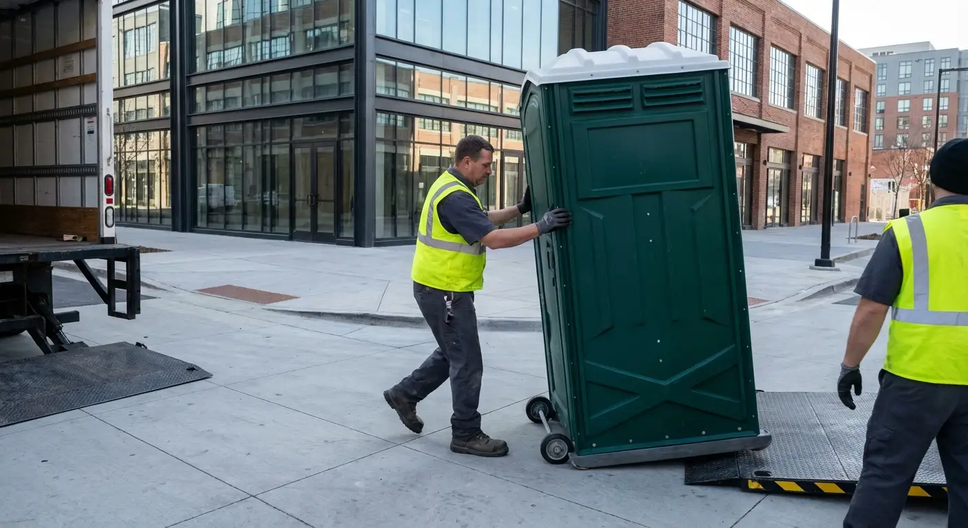 Portable restroom services in Little Rock Arts District