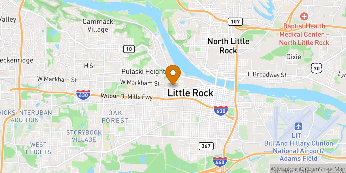 Little Rock neighborhood map in Little Rock, AR