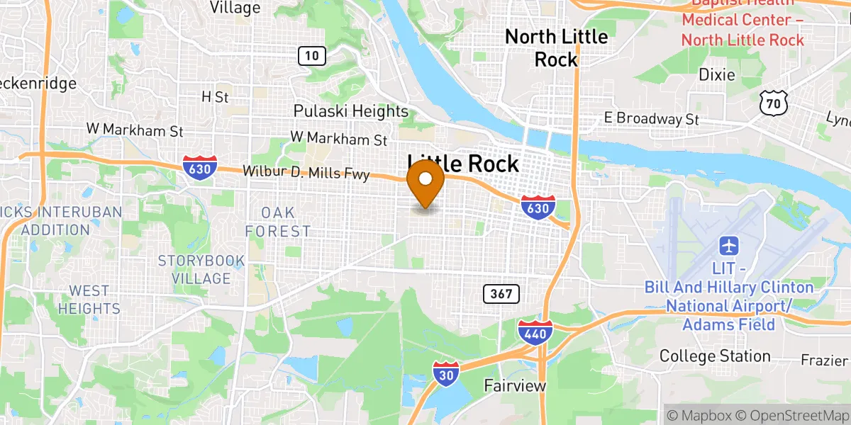 Central High neighborhood map in Little Rock, AR